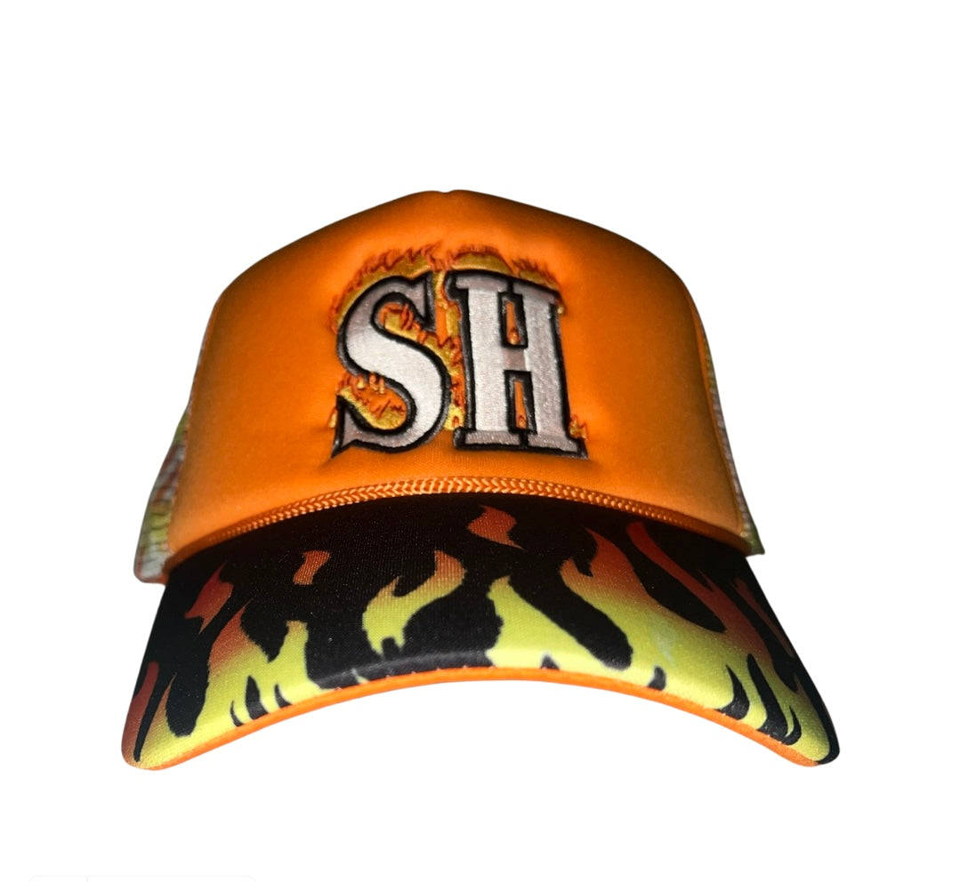 FLAMES TRUCKER HAT